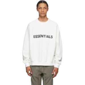 Fear Of God Essentials crew neck sweater shirt in white